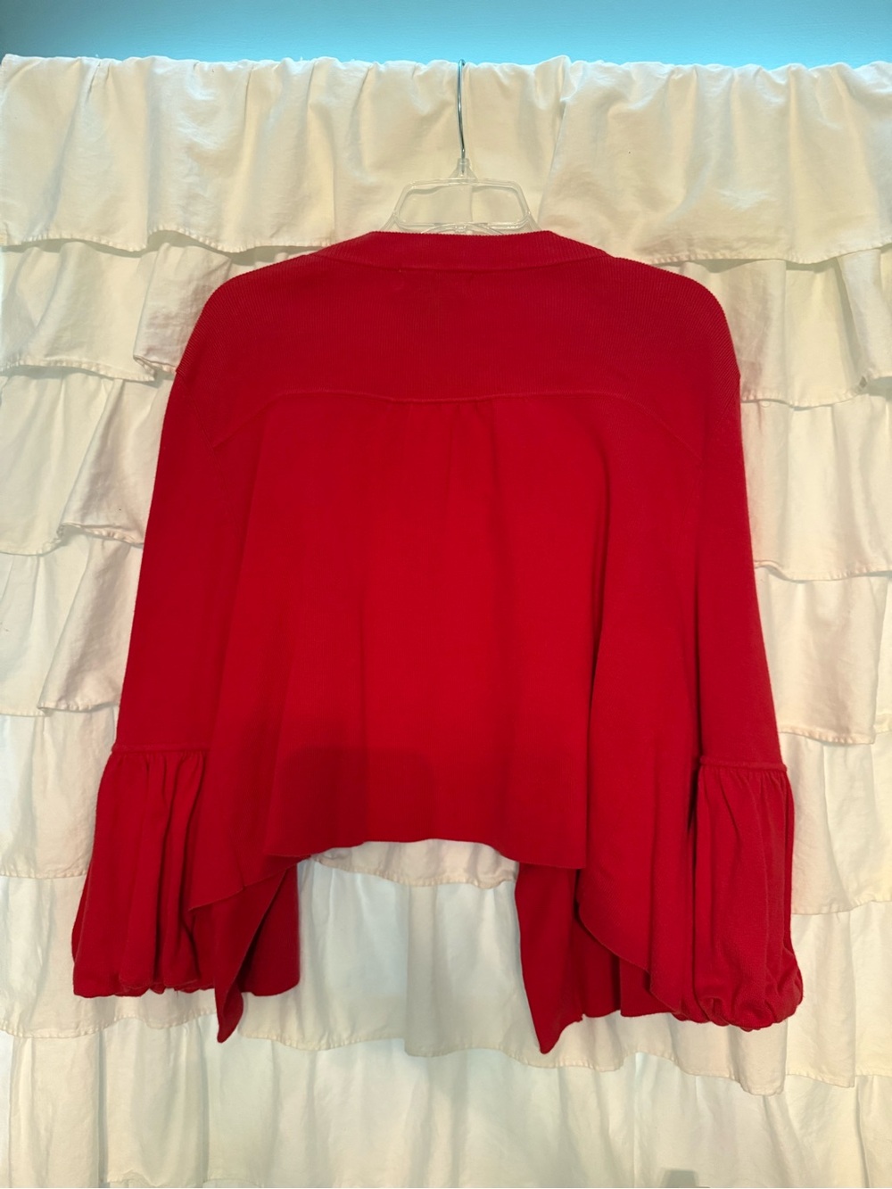 Notations Ruffle Sleeve Cardigan - Picture 3 of 3